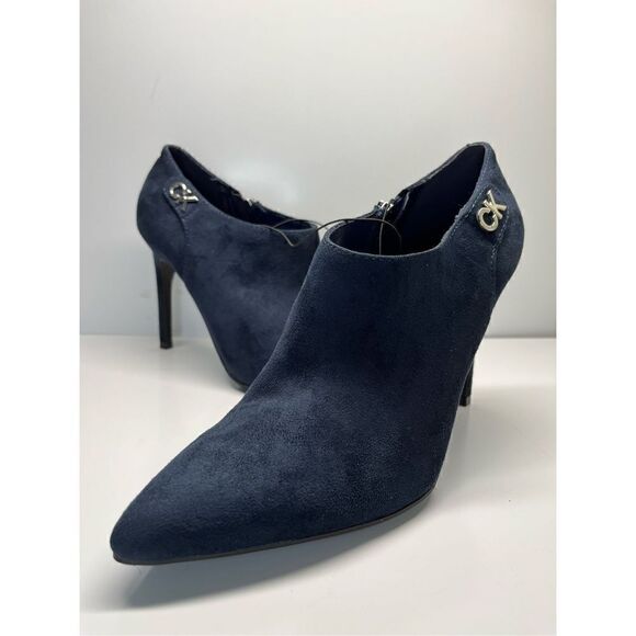 Calvin Klein KChally Ankle Boots, Women's Size 10M, Blue Booties Heels (G7) - Picture 9 of 11